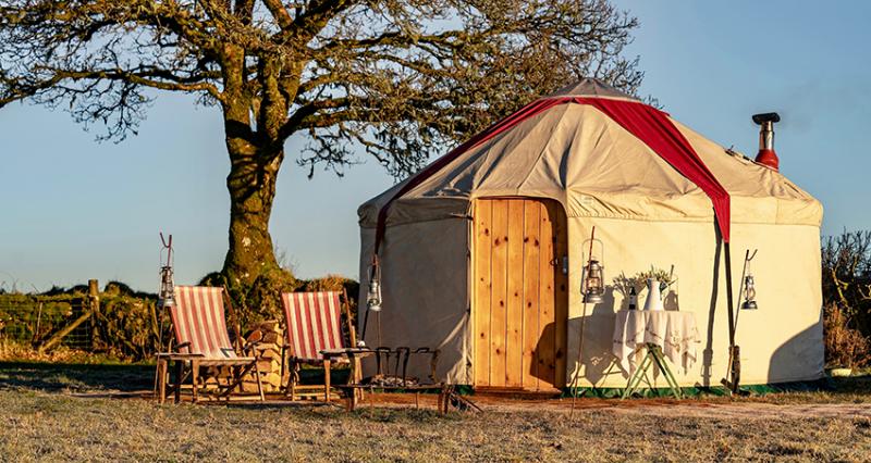 Porthilly Boutique camping Yurt