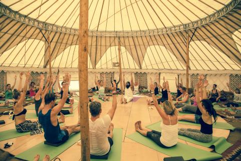 44ft yurt for yoga